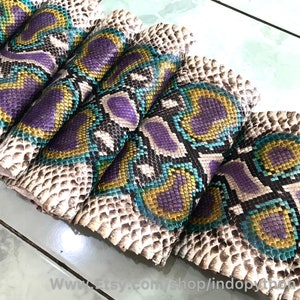Genuine Python Leather, Natural Python Leather, Hide Snake Skin ...