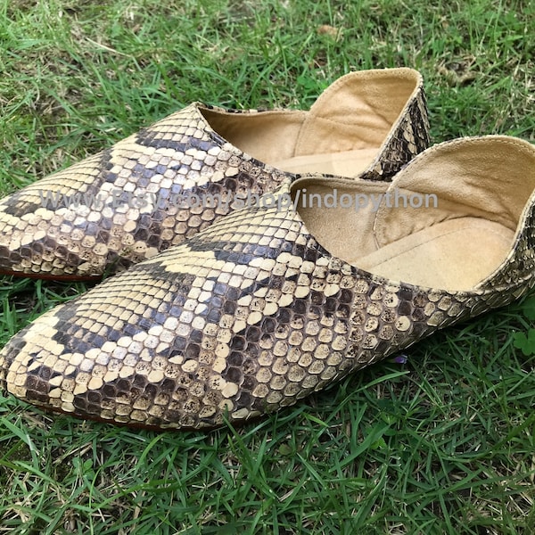 snakeskin mules