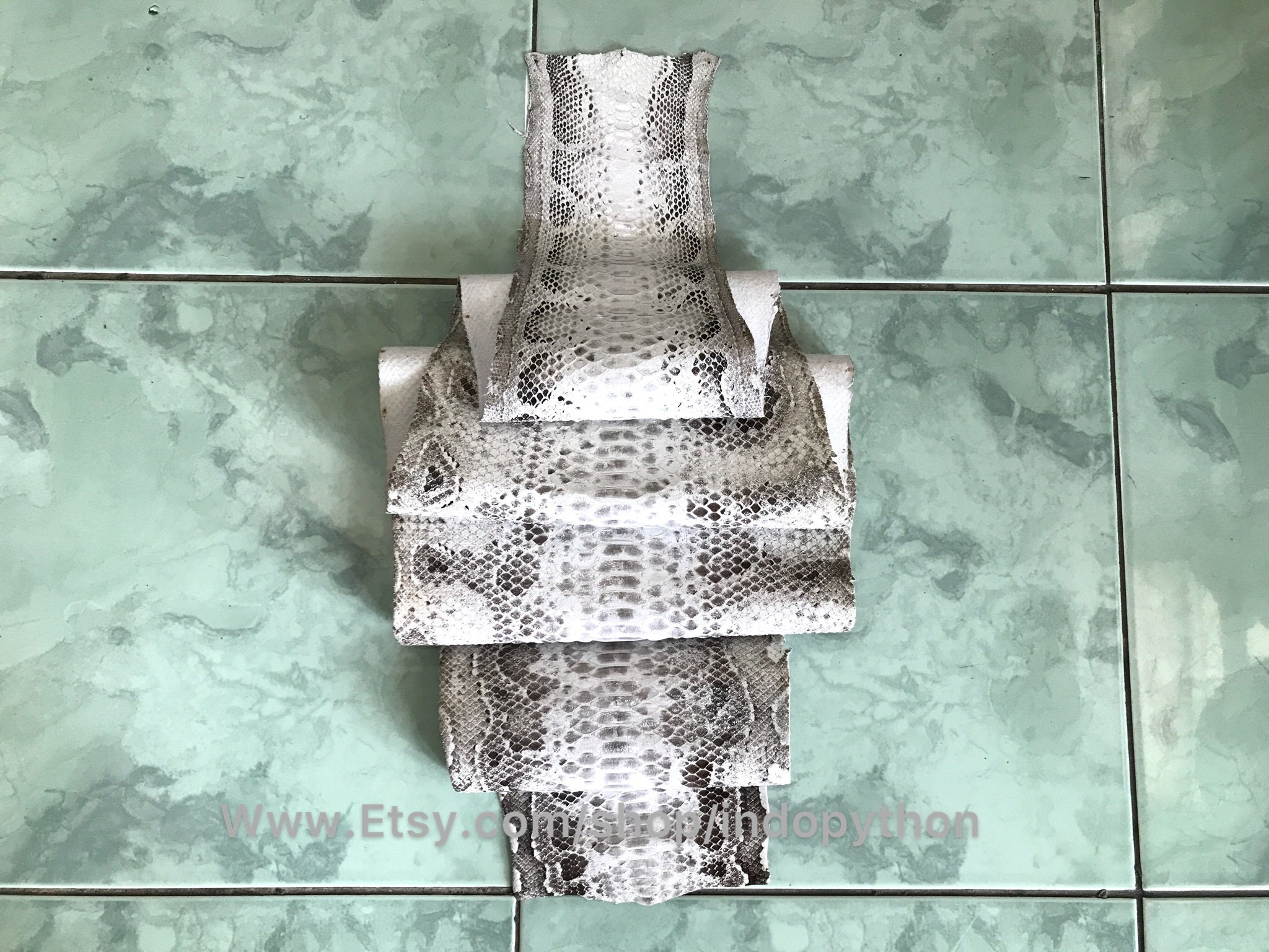 Genuine Python Leather, Natural Python Leather, Hide Snake