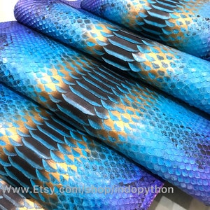 Genuine Python Leather, Natural Python Leather, Hide Snake Skin ...