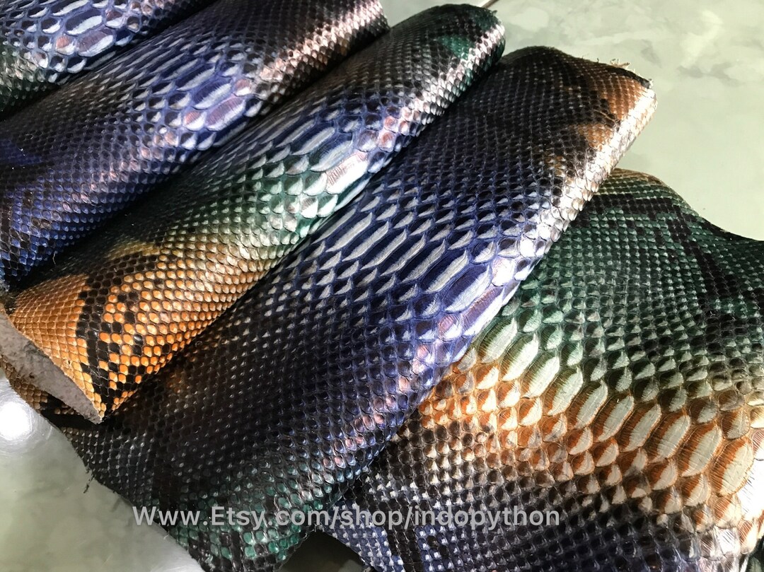 Genuine Python Leather, Natural Python Leather, Hide Snake Skin, Snake ...