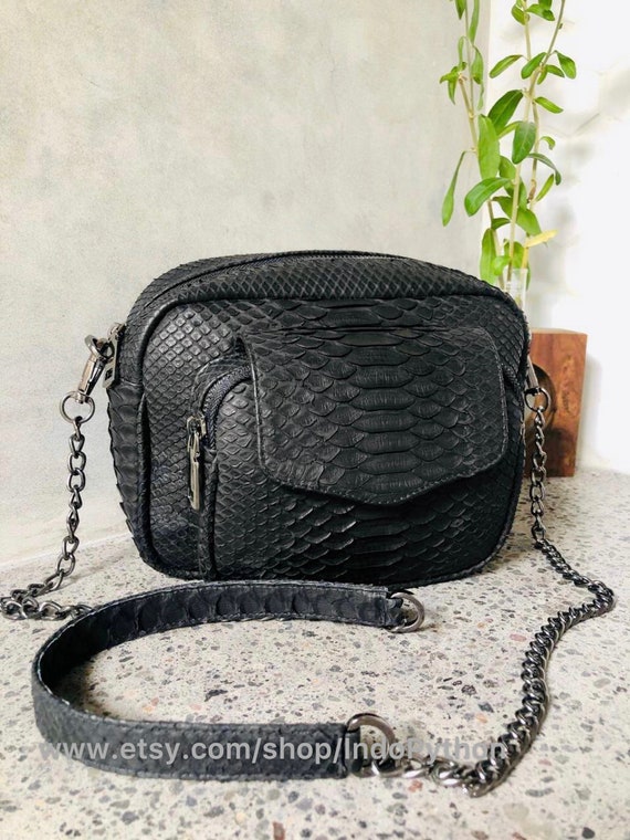 Snakeskin sling bag hotsell