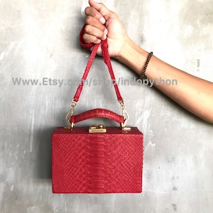 Python Bag #snakeskin Purse #python Purse #python Handbag #snakeskin ...