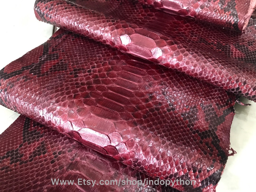 Genuine Python Leather, Natural Python Leather, Hide Snake Skin