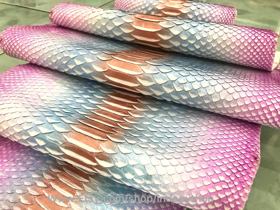 Genuine Python Leather, Natural Python Leather, Hide Snake Skin