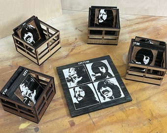 Retro & Popular Music Wood Coasters