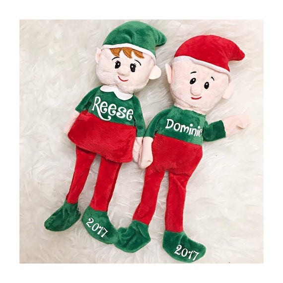 Personalized Elf Shelf Elf Holiday Elf Santa Christmas Etsy