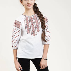 SALE!!! Vyshyvanka Ukrainian embroidered blouse for Girls Ukrainian folk blouse