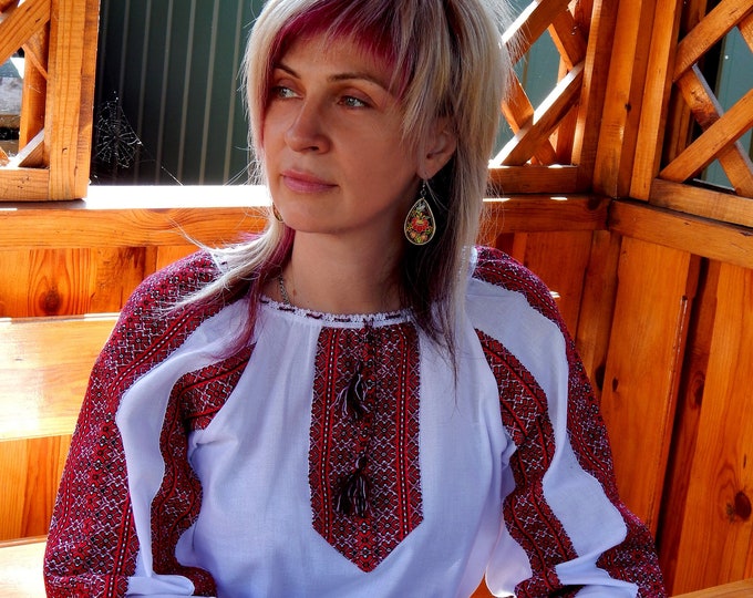 Ethnic Ukrainian Women Blouse, Vyshyvanka, National Ukrainian Clothing ...