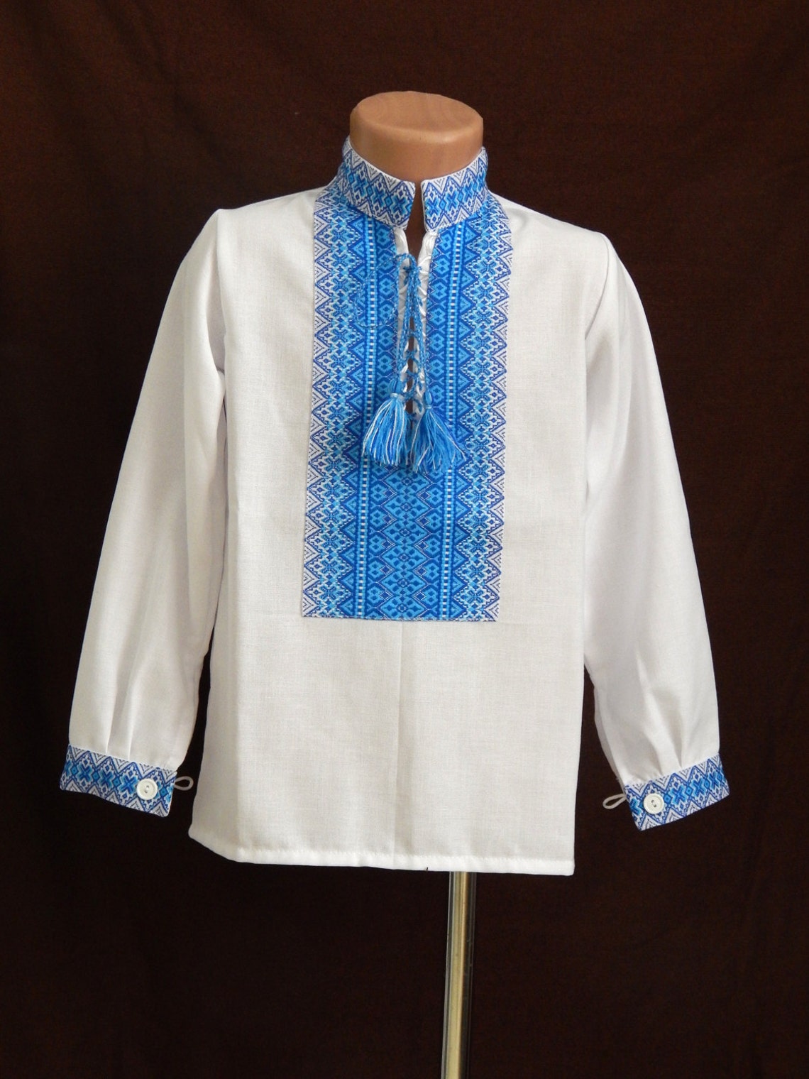 Ukrainian embroidered shirt for boys Cotton shirt Vyshyvanka | Etsy