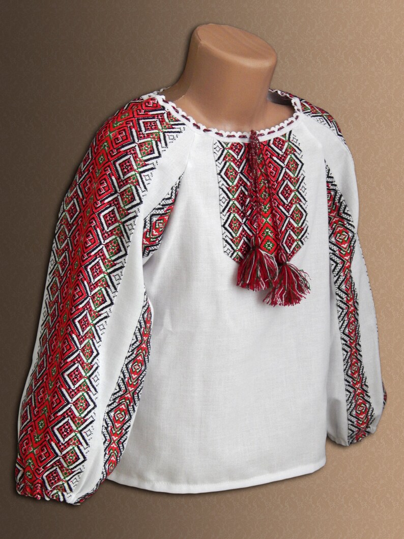 Ukrainian embroidered blouse for Girls. Ukrainian folk blouse. Etsy
