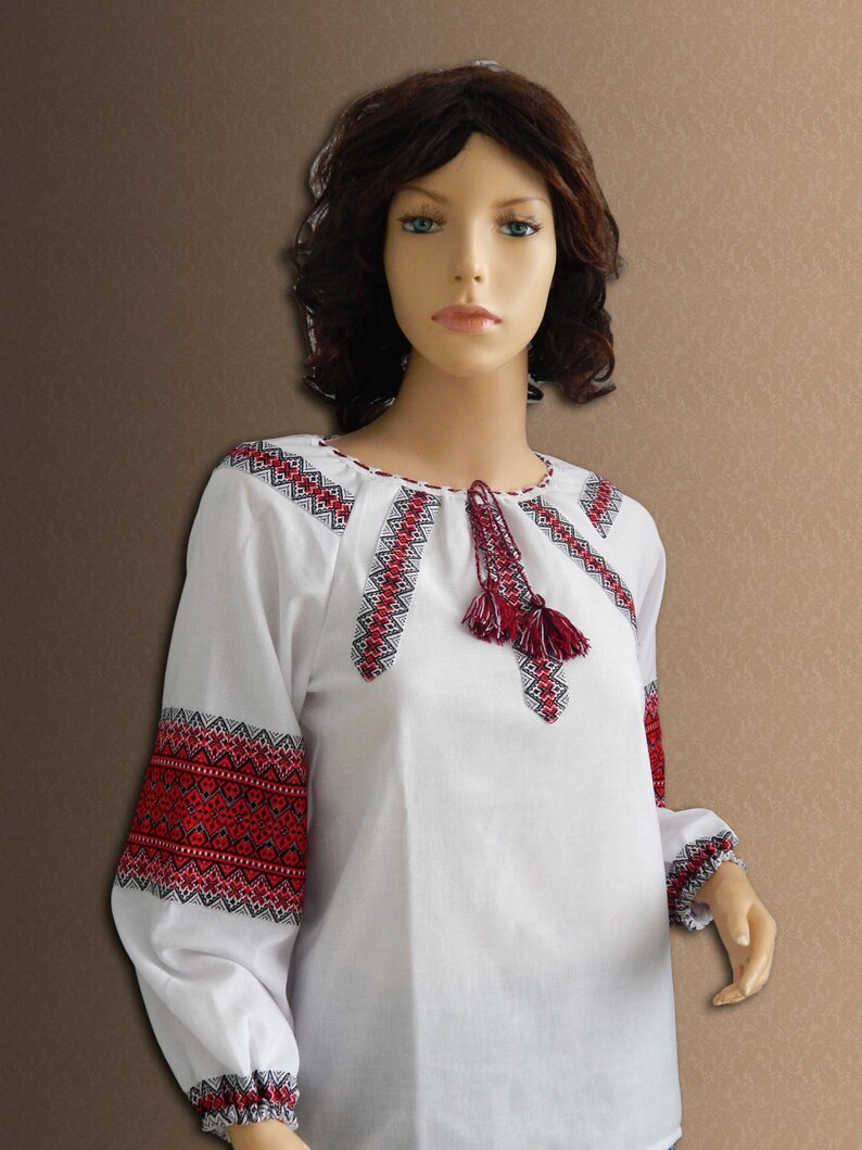 National Ukrainian Clothing Blouse Vyshyvanka Folk Ukrainian Etsy