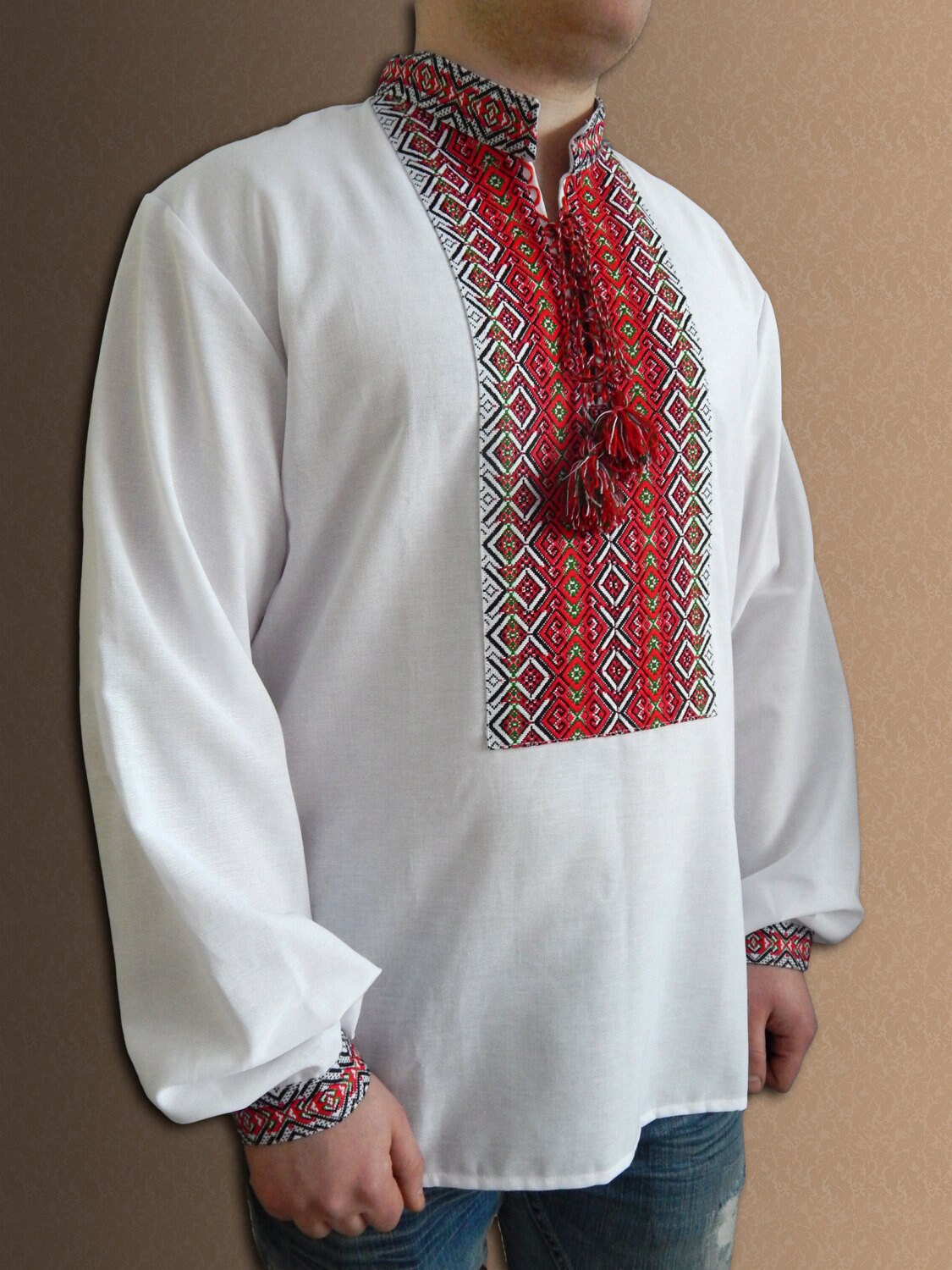 Ukrainian shirt Embroidered shirt Vyshyvanka for men Folk Etsy
