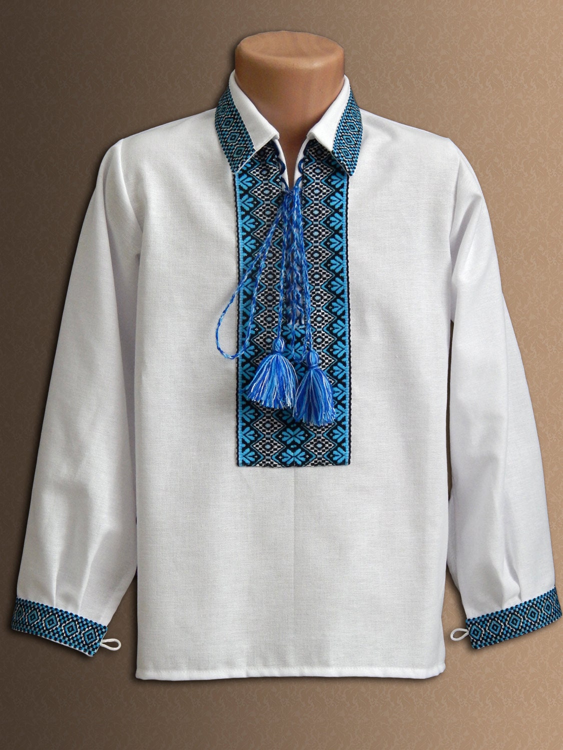 Vyshyvanka Ukrainian embroidered shirt for boys Folk | Etsy