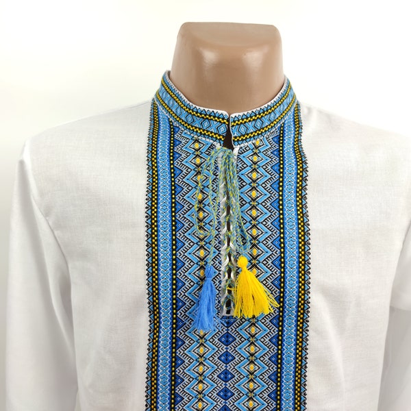 Ukrainian shirt for men, vyshyvanka, ukrainian clothing, cotton shirt for men