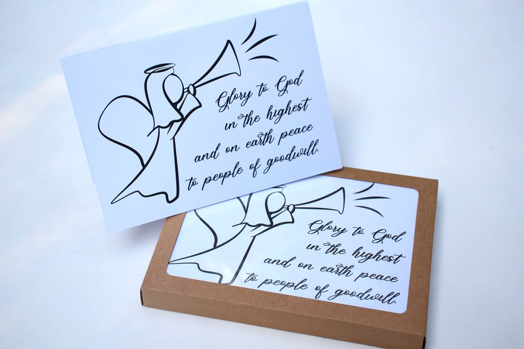 Religious Christmas Cards Boxed Set of Holiday Cards, Christmas Greeting Card Set, Pack of