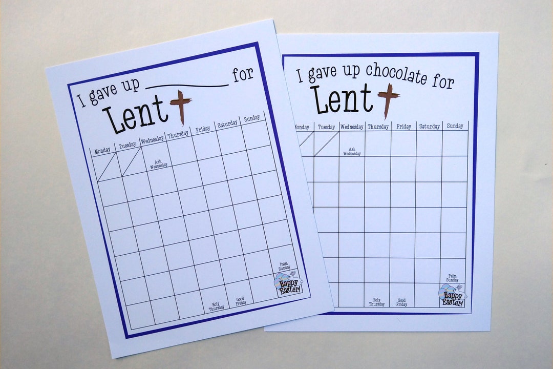 Lent Calendar for Kids Lent Calendar for Children Lent Etsy