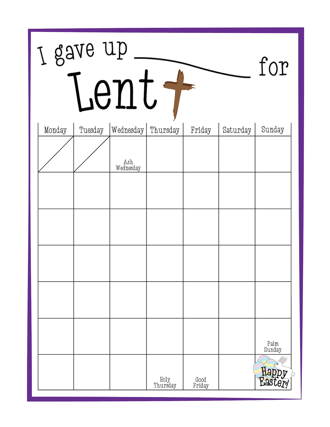 lenten-calendar-printable