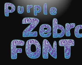 1/2 OFF SALE! ZEBRA print in purple and teal blue.  Cool design for your commercial or personal use! Was 1.99