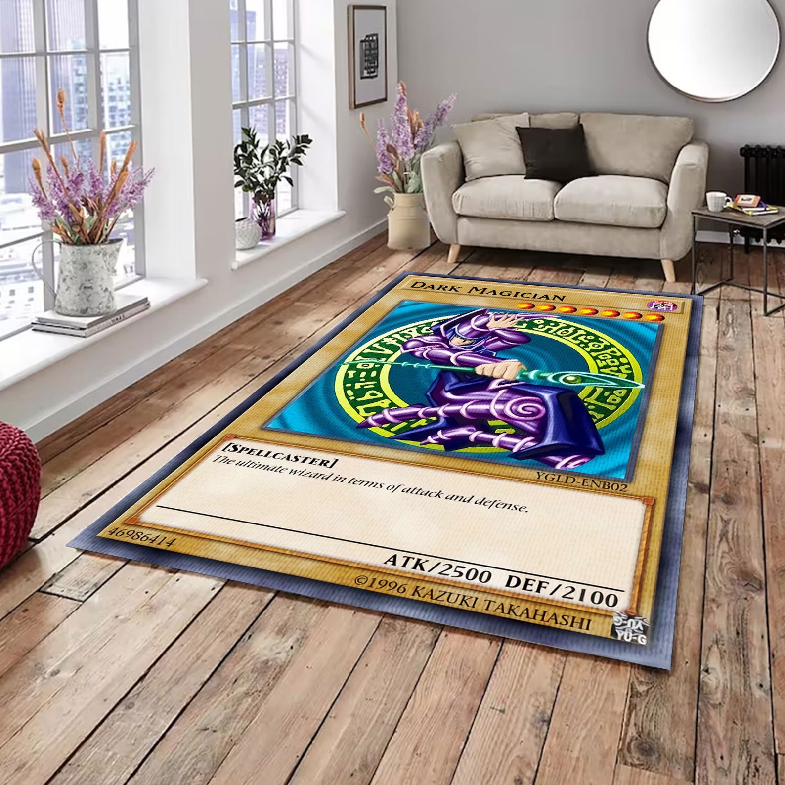 Dark Magician Area Rug Dragon Card Rug Ultimate Dragon Etsy