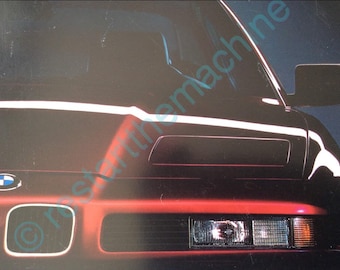 BMW 850i - B I G - Oversized sales brochure - new with storage scuffs on cover perfect inside Beautiful book!