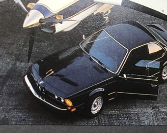 BMW The Ultimate Driving Machine - sales brochure - 8 page foldout covering all series NOS Unopened perfect condition c.1980s