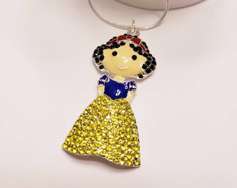 Princesses & Fairies Chunky Enamel Pendant Silver Necklace