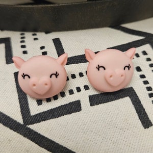 Cute Piglet Face Stud Earrings