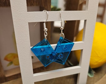 Neon Cassette Tape Earrings