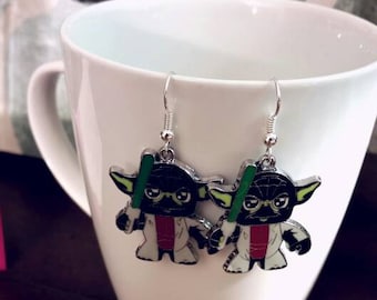 Star Wars Yoda Charm Earrings