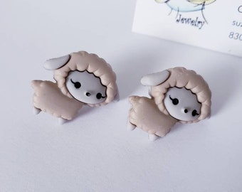 Cute Easter Critters Button Stud Earrings