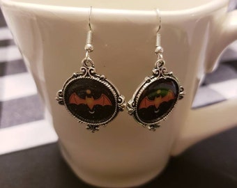 Halloween Picture Frame Dangle Earrings