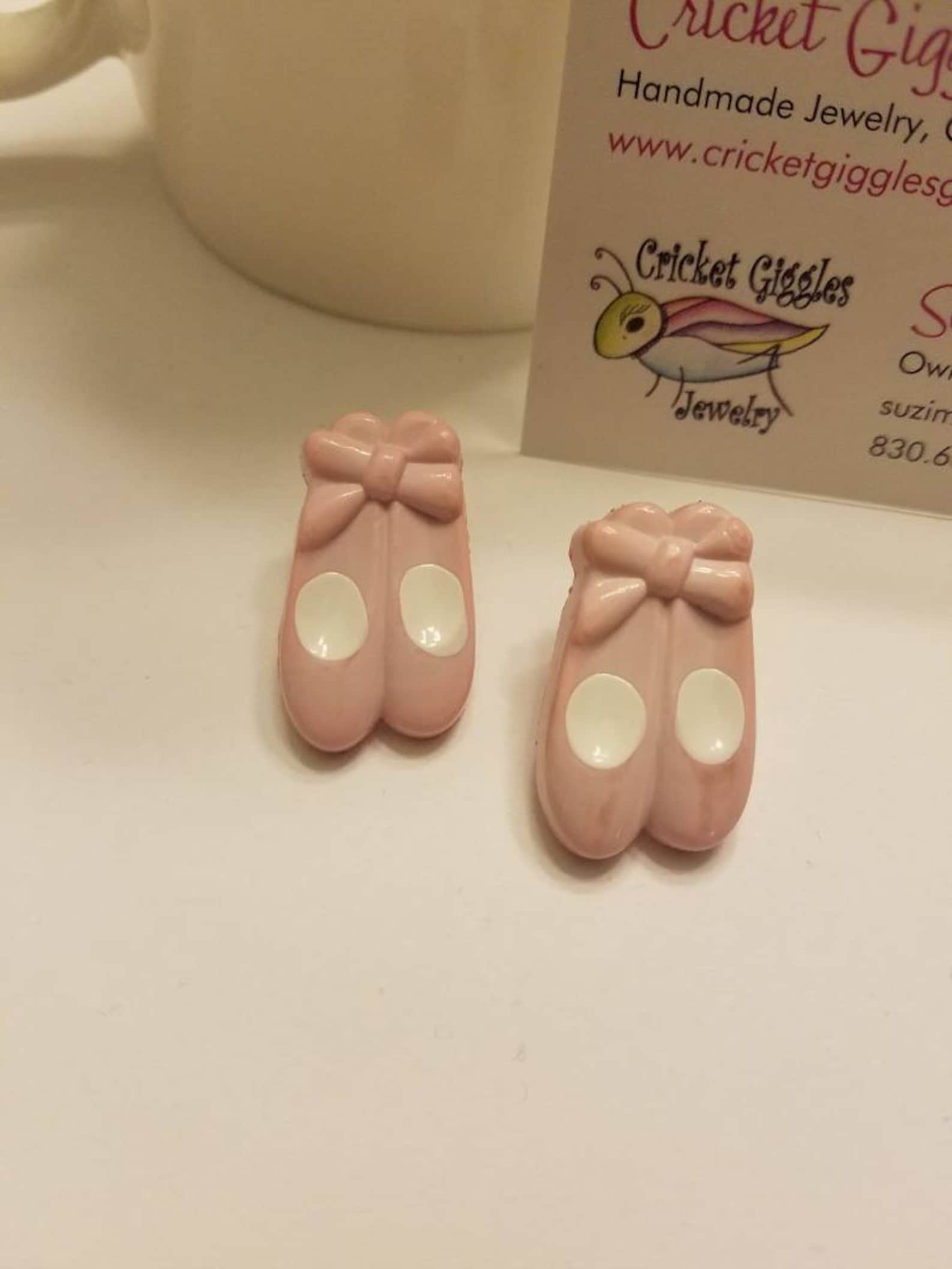 pink ballet beauty stud earrings pink ballet beauty stud earrings