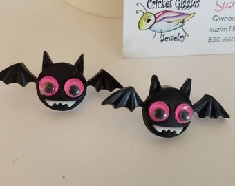 Silly Halloween Faces Large Stud Earrings