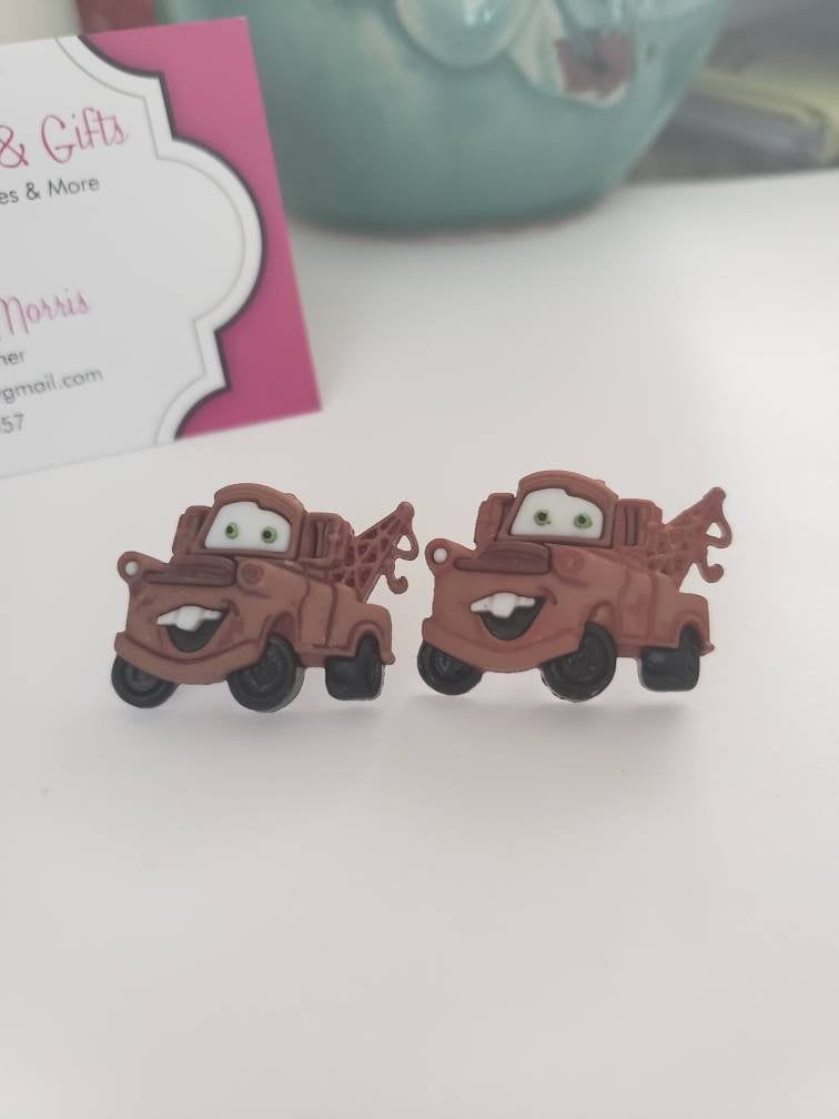 lightning mcqueen earrings