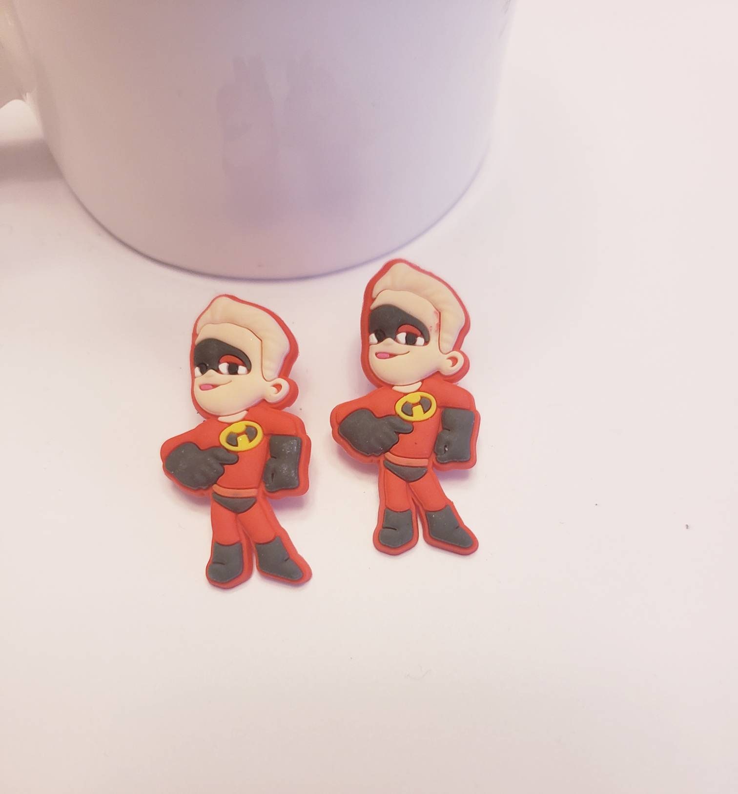 Disney's The Incredibles Character Stud Enamel Earrings with Gift Box.