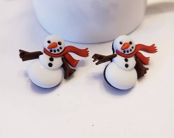 Winter Wonderland Snowmen Stud Earrings
