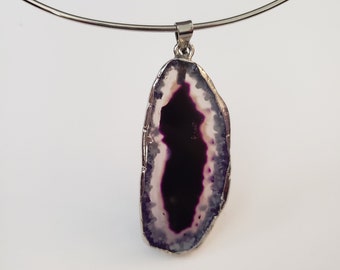 Geode Slice Choker Necklace