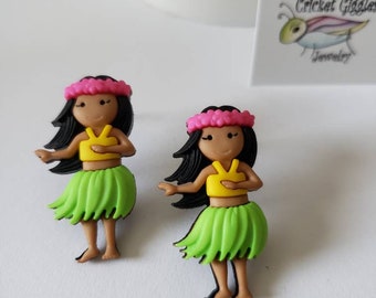 Moana Inspired Large Stud Earrings