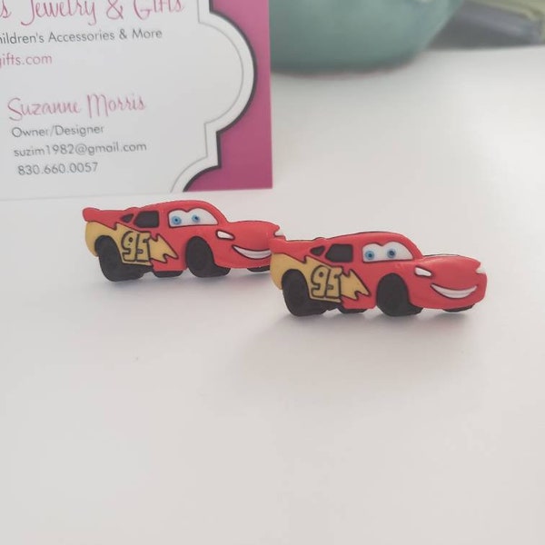 Cars Lightning McQueen & Mater Stud Earrings