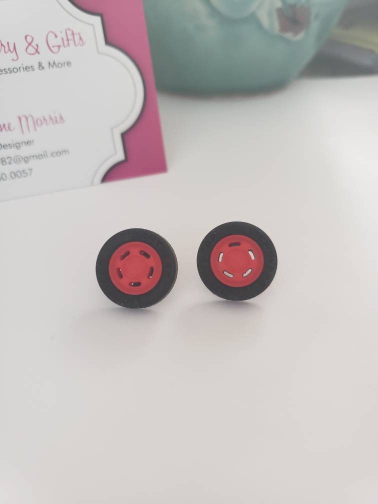 lightning mcqueen earrings