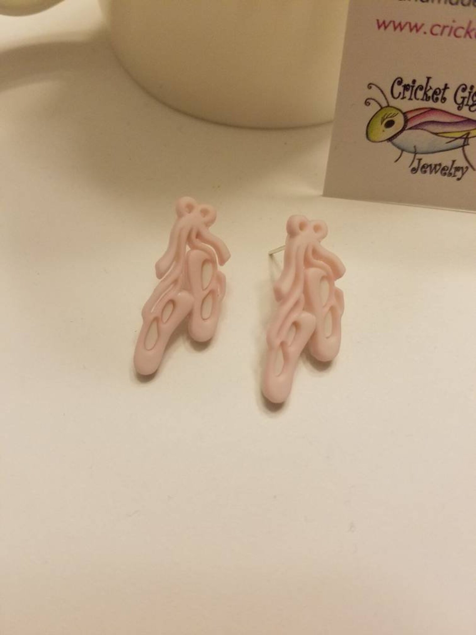 pink ballet beauty stud earrings pink ballet beauty stud earrings