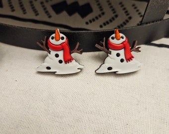 Winter Wonderland Snowmen Stud Earrings