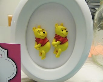 Winnie the Pooh Button Large Stud Earring