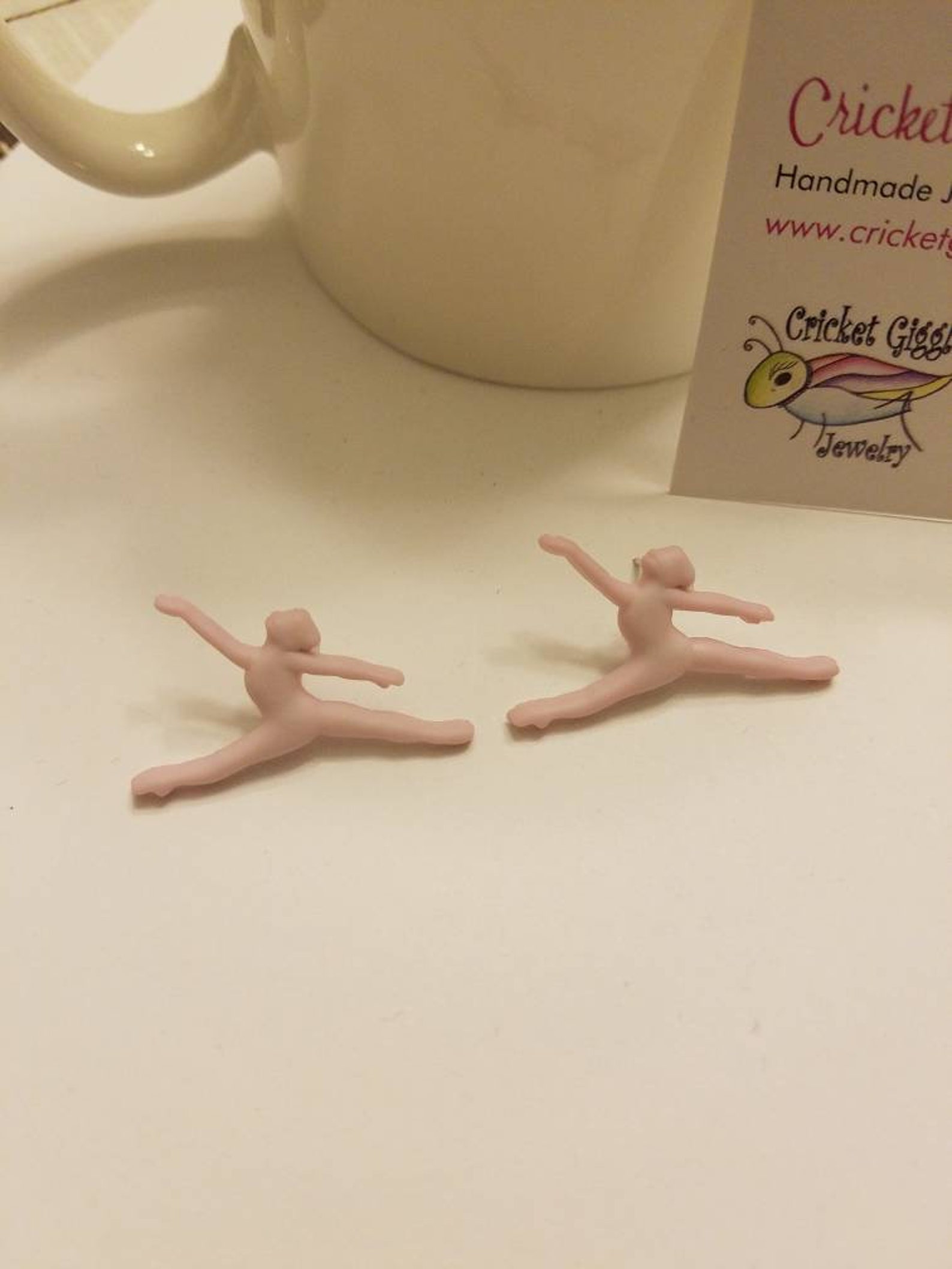 pink ballet beauty stud earrings pink ballet beauty stud earrings