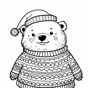 150 Cute Christmas Coloring Pages - Adult and Kid Coloring Pages Printable Digital Instant Download PDF Best Selling Item Popular