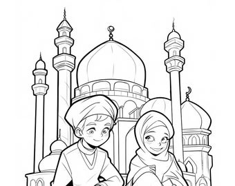 25 Ramadan Coloring Pages for Kids - Adult and Kid Coloring Pages Printable Digital Instant Download PDF Best Selling Item Popular Item