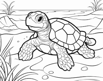 100 Cute Ocean Animals Coloring Pages - Adult and Kid Coloring Pages Printable Digital Instant Download PDF Best Selling Item Popular Item
