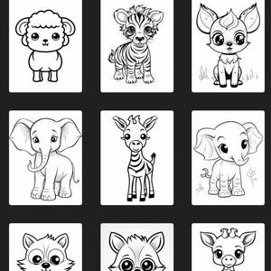 330 Animals Coloring Pages - Adult and Kid Coloring Pages Printable Digital Instant Download PDF Best Selling Item Popular Item