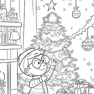 100 Cute Christmas Coloring Pages Adult and Kid Coloring Pages Printable Digital Instant Download PDF Best Selling Item Popular